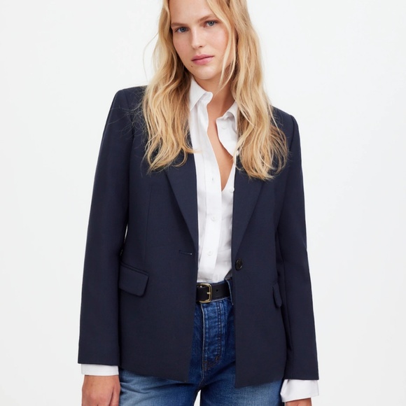 New MADEWELL Size 00 The Alston Blazer in Deep Navy $218 NS390 - Picture 1 of 8